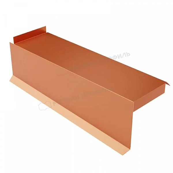 МЕТАЛЛ ПРОФИЛЬ Планка сегментная торцевая левая 400 мм (AGNETA-20-Copper\Copper-0.5)