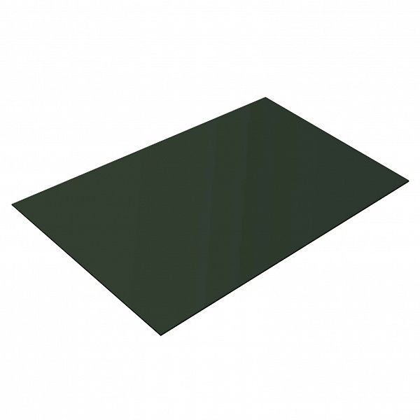 Плоский лист 0,5 GreenCoat Pural BT, matt с пленкой RR 11 темно-зеленый (RAL 6020 хромовая зелень)