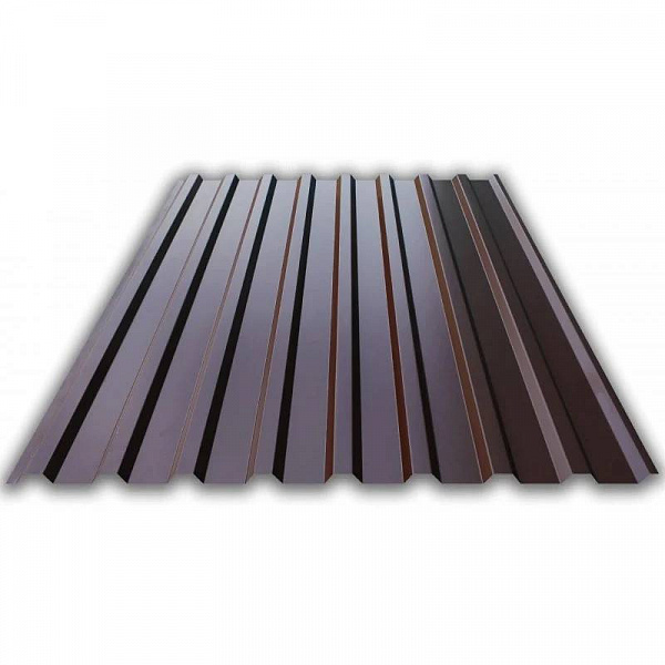 Профнастил оцинкованный SteelX С20 0,35 RAL 8017 (шоколадно-коричневый) 2м