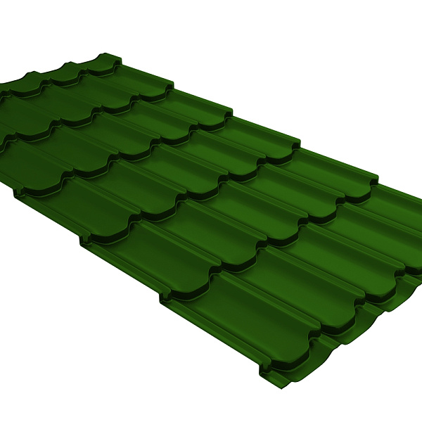 Профиль волновой Grand Line Квинта плюс 0,45 PE RAL 6002 лиственно-зеленый