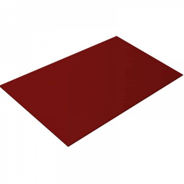 Плоский лист 0,45 PE с пленкой RAL 3011 коричнево-красный