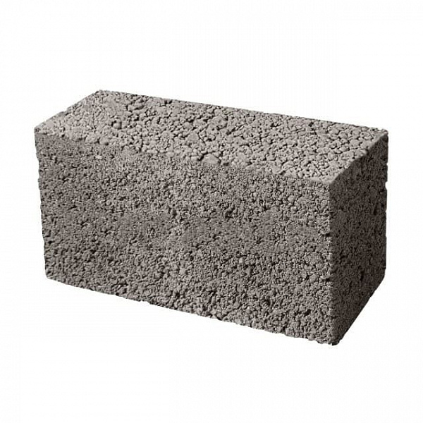 Камень стеновой полнотелый керамзитобетонный 390x250x188 мм
