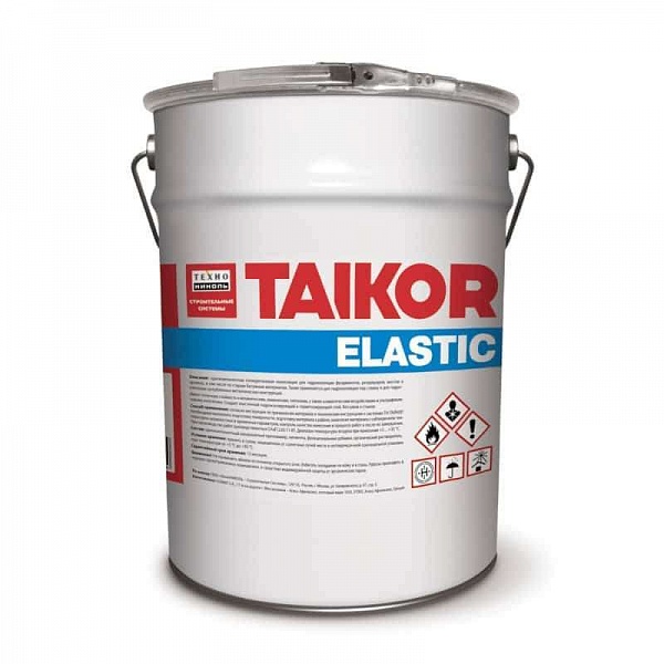 TAIKOR Elastic 300. Однокомпонентная полиуретановая композиция для гидроизоляции (белый) (12 кг)