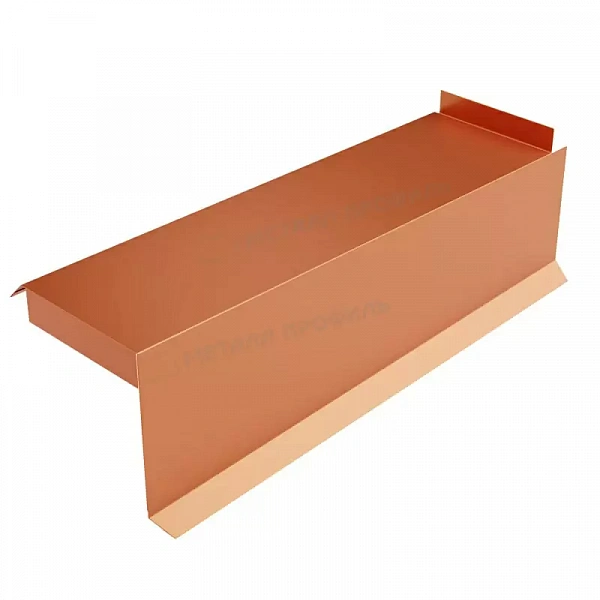 МЕТАЛЛ ПРОФИЛЬ Планка сегментная торцевая правая 400 мм (AGNETA-20-Copper\Copper-0.5)