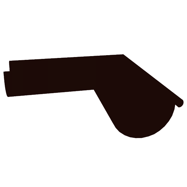 Угол желоба внутренний Grand Line 90 гр 150 мм RR 32 темно-коричневый